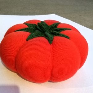 Giant Soft Filled Knit Orange Pumpkin Cushion Fall Decoration